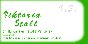 viktoria stoll business card