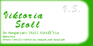 viktoria stoll business card